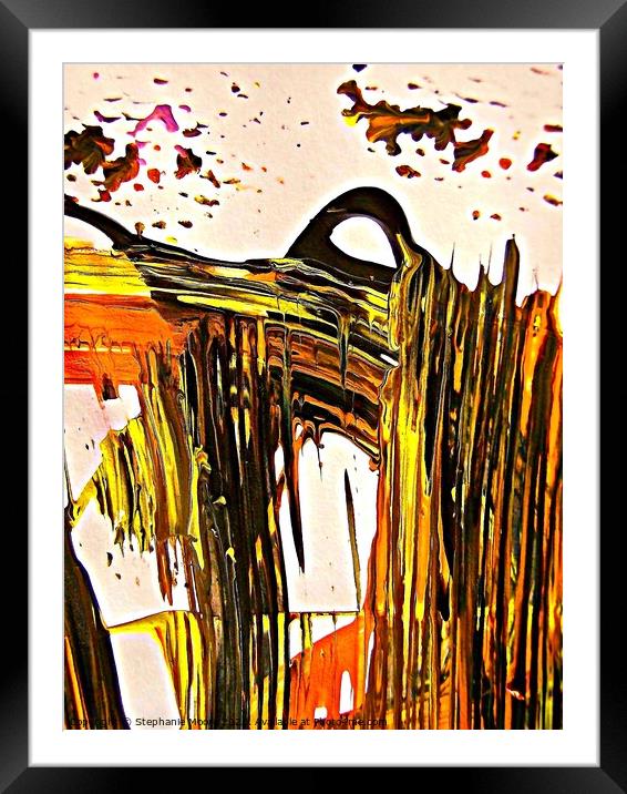 Abstract 504 Framed Mounted Print by Stephanie Moore