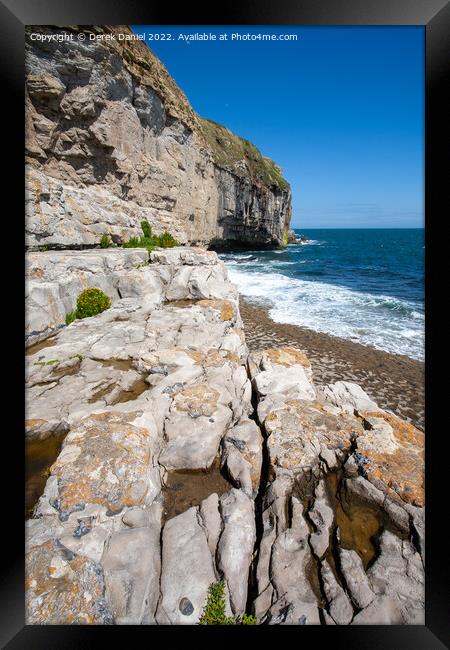 Stunning Dancing Ledge Framed Print by Derek Daniel