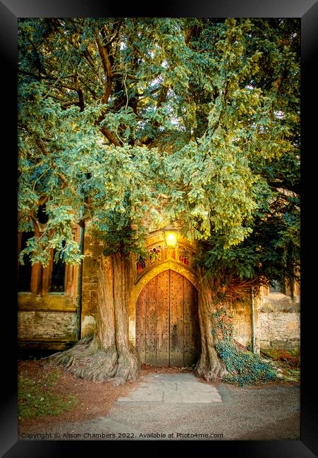 St Edwards Church Stow Framed Print by Alison Chambers