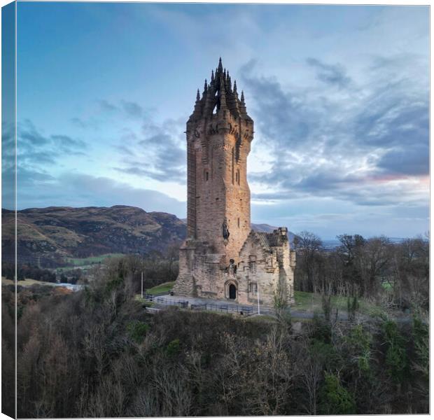 Stirling Wallace Monument Canvas Print by Anthony McGeever