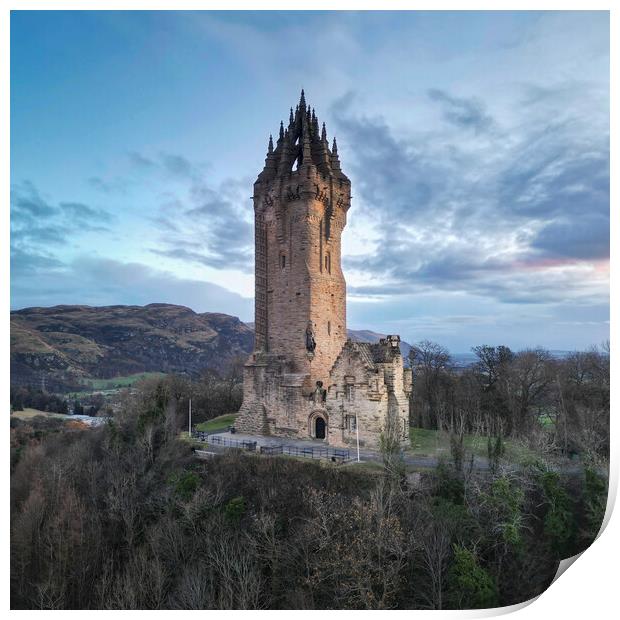 Stirling Wallace Monument Print by Anthony McGeever