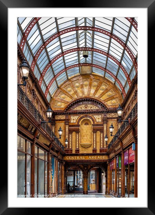 Newcastle's Central Arcade Framed Mounted Print by Jim Monk