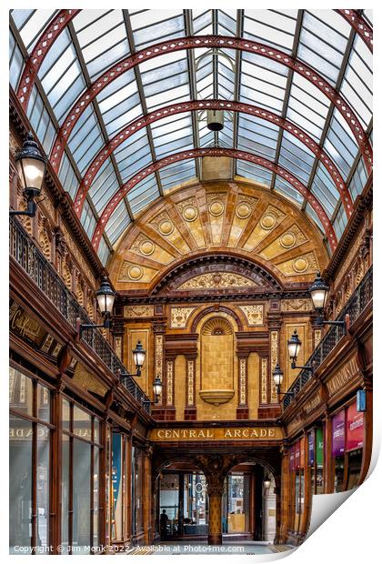 Newcastle's Central Arcade Print by Jim Monk
