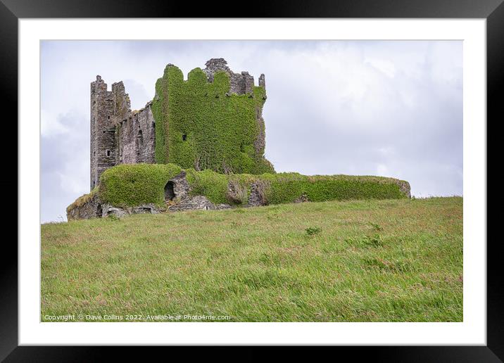 Ballycarbery Castle,  Cahersiveen, County Kerry, Ireland Framed Mounted Print by Dave Collins