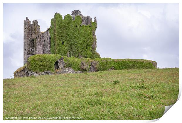 Ballycarbery Castle,  Cahersiveen, County Kerry, Ireland Print by Dave Collins