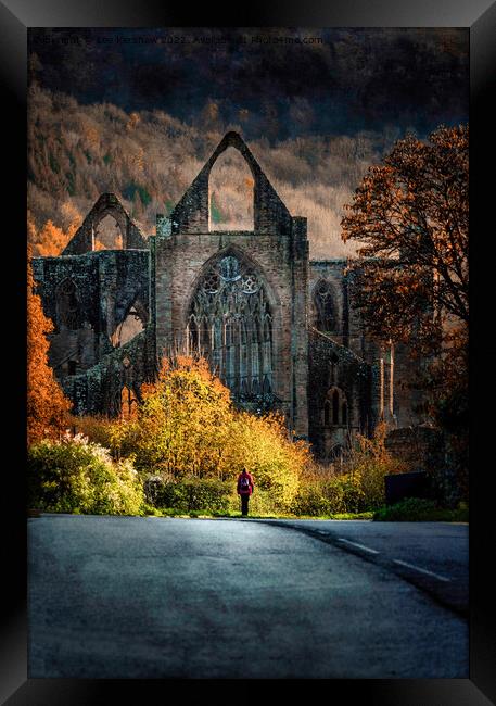 "Autumn Symphony at Tintern Abbey" Framed Print by Lee Kershaw