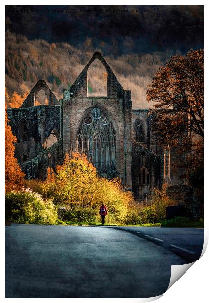 "Autumn Symphony at Tintern Abbey" Print by Lee Kershaw