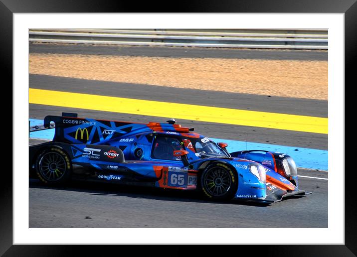 Oreca 07 Gibson Sports Car Framed Mounted Print by Andy Evans Photos