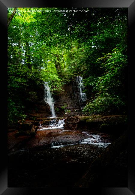 Enchanting Pwll-y-Wrach Waterfall Framed Print by Lee Kershaw