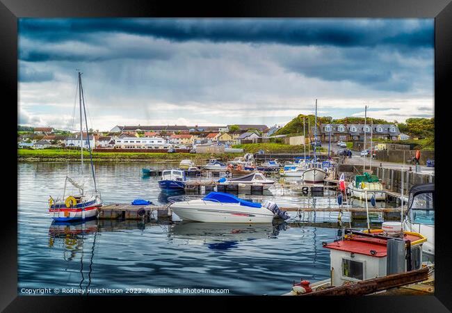 Serenity at Maidens Harbour Framed Print by Rodney Hutchinson