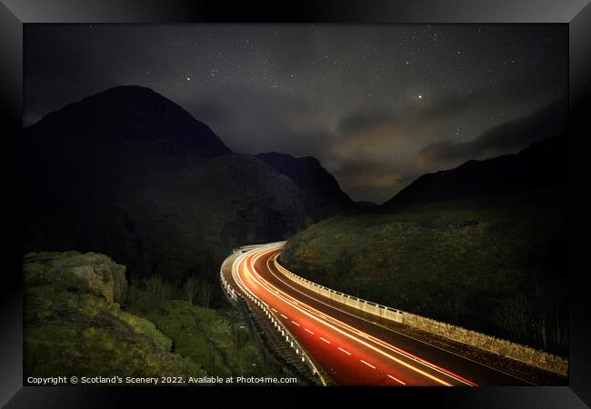 Glencoe by night Framed Print by Scotland's Scenery