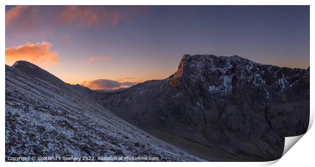 North face Ben Nevis Print by Scotland's Scenery