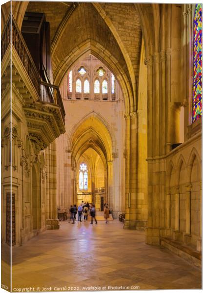 Right side of the León cathedral Canvas Print by Jordi Carrio