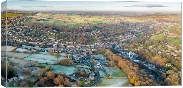 Holmfirth From The Air Canvas Print by Apollo Aerial Photography