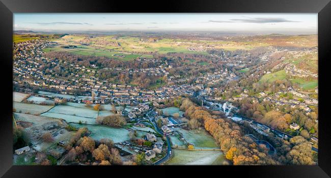 Holmfirth From The Air Framed Print by Apollo Aerial Photography