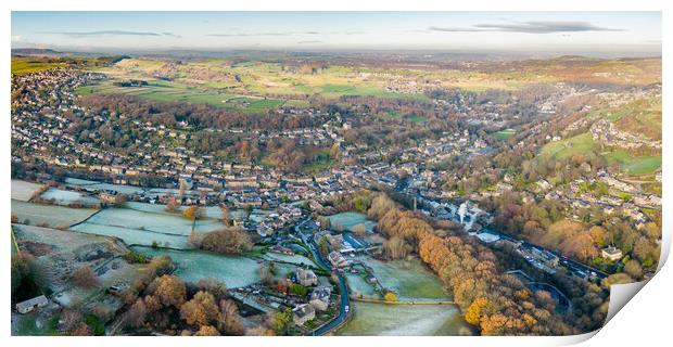 Holmfirth From The Air Print by Apollo Aerial Photography
