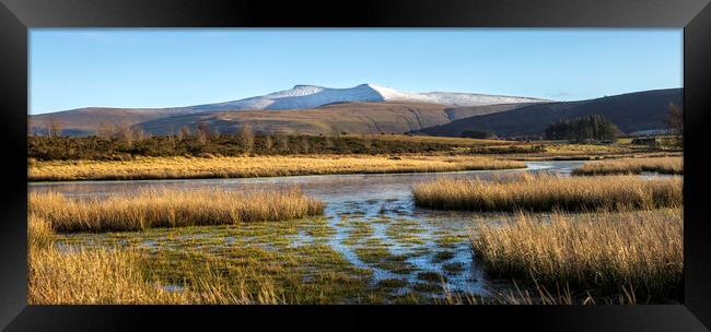 Brecon Beacons panorama Framed Print by Leighton Collins