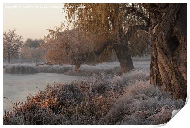 Magical misty morning Print by Kevin White