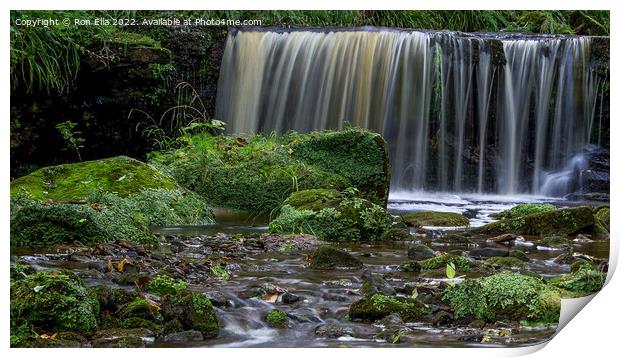 Hayburn Wyke Waterfall Print by Ron Ella