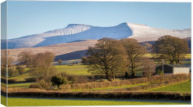 Penyfan and Corn Du Canvas Print by Leighton Collins
