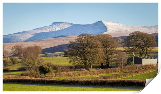 Penyfan and Corn Du Print by Leighton Collins
