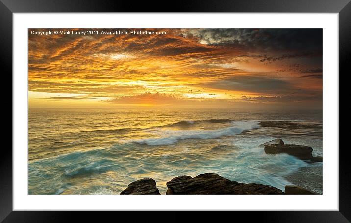 The Platform Framed Mounted Print by Mark Lucey