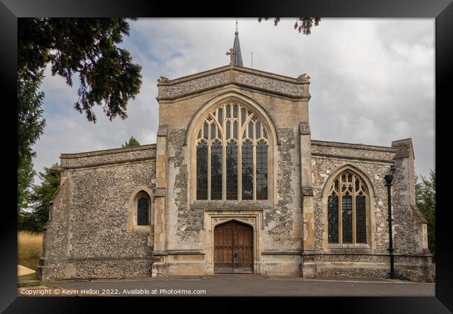 Front view of St Mary;s Church, Chesham Framed Print by Kevin Hellon