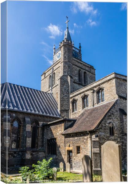 St Mary's CHurch, Canvas Print by Kevin Hellon