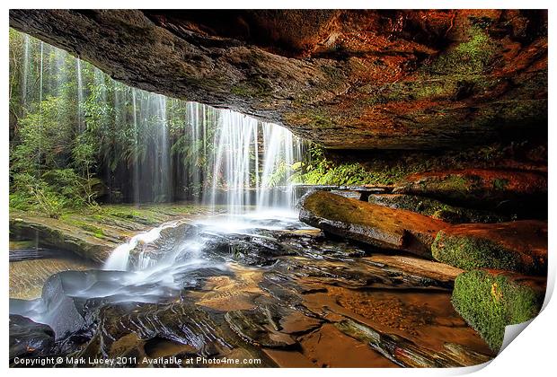 Under the Ledge Print by Mark Lucey