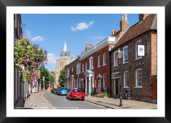 Church Street, Old Aylesbury, Framed Mounted Print by Kevin Hellon