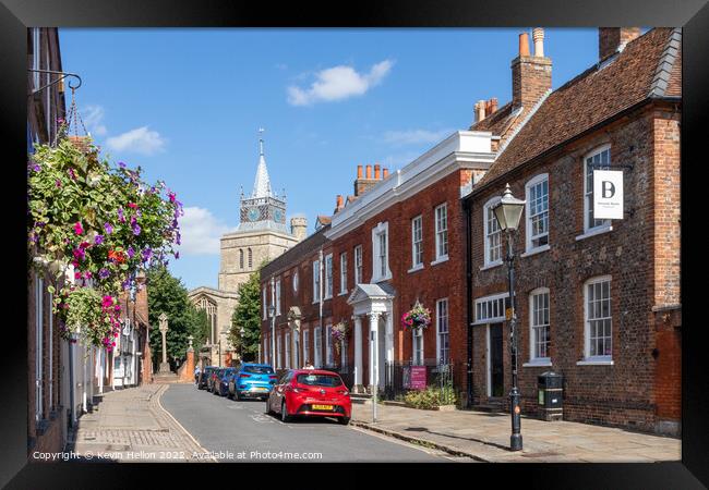 Church Street, Old Aylesbury, Framed Print by Kevin Hellon