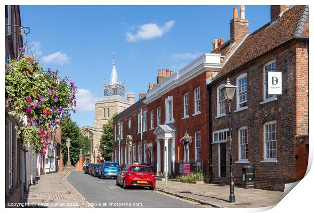 Church Street, Old Aylesbury, Print by Kevin Hellon