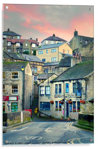 Holmfirth Acrylic by Alison Chambers