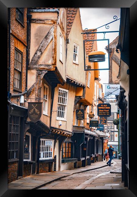 The Shambles street, York Framed Print by Alan Wise
