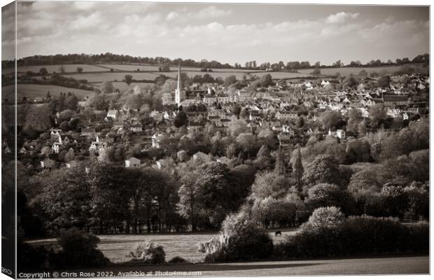 Painswick view Canvas Print by Chris Rose