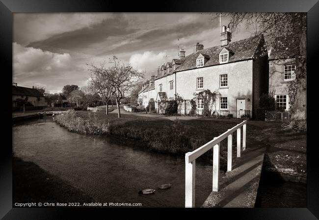 England, Cotswolds, Lower Slaughter Framed Print by Chris Rose
