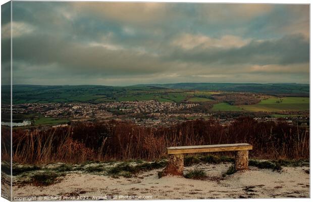 Views of Otley on a winters day Canvas Print by Richard Perks