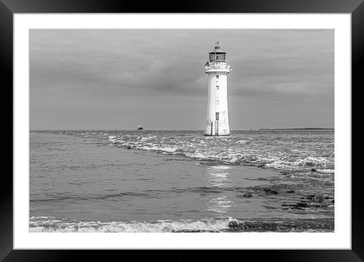 Majestic Perch Rock Lighthouse Framed Mounted Print by Wendy Williams CPAGB