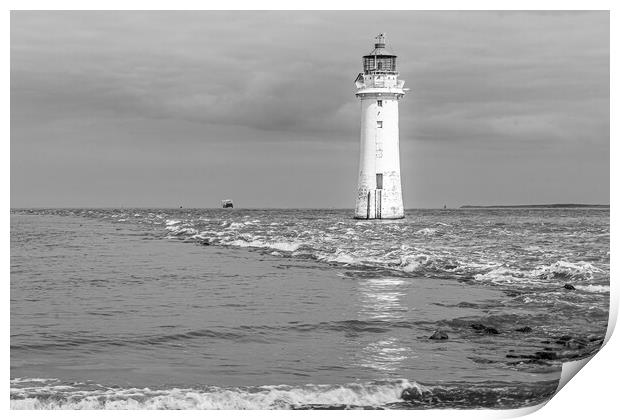 Majestic Perch Rock Lighthouse Print by Wendy Williams CPAGB