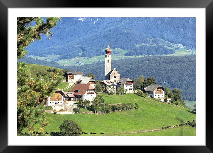 Mittelberg, Sud tyrol Framed Mounted Print by Colin Metcalf