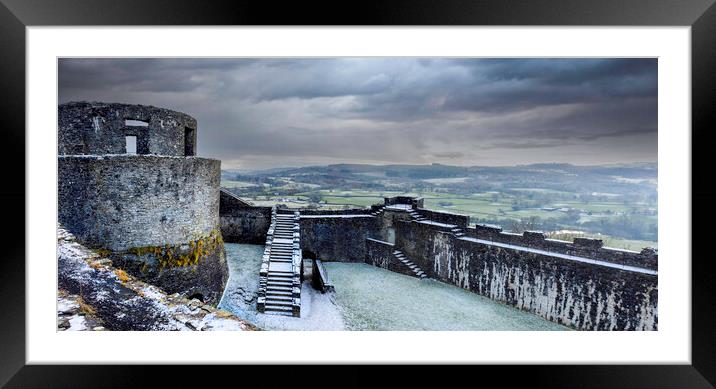 Dinefwr Castle Llandeilo Framed Mounted Print by Leighton Collins