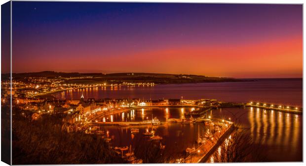 Majestic Sunrise over Stonehaven Bay Canvas Print by DAVID FRANCIS