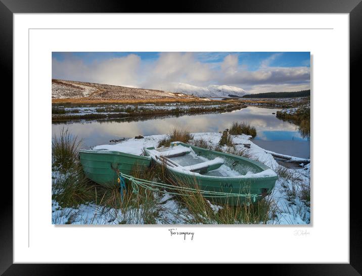 Two's company Scottish highlands  Framed Mounted Print by JC studios LRPS ARPS