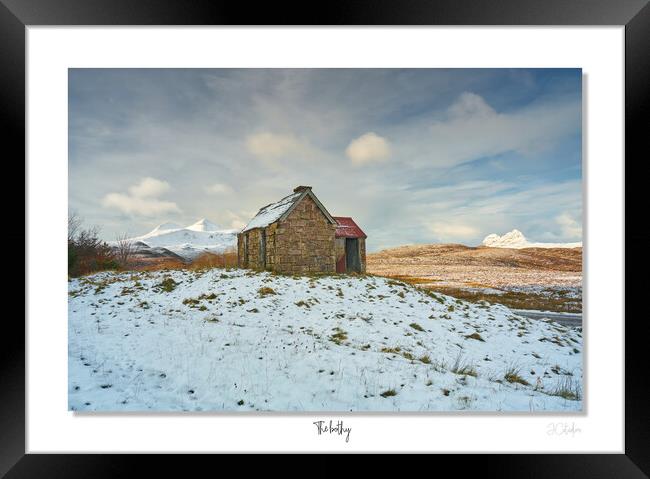 The Bothy. Scotland snowy scene Highlands Framed Print by JC studios LRPS ARPS