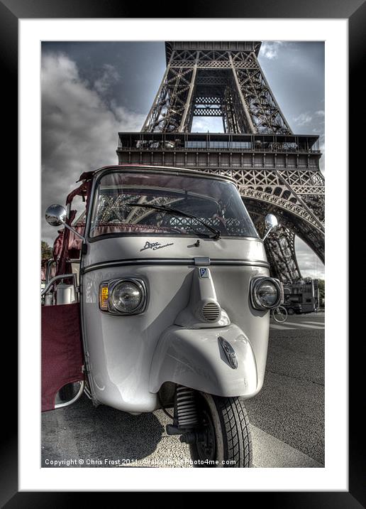 Trip to the Eiffel Tower Framed Mounted Print by Chris Frost