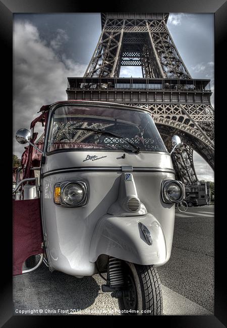 Trip to the Eiffel Tower Framed Print by Chris Frost