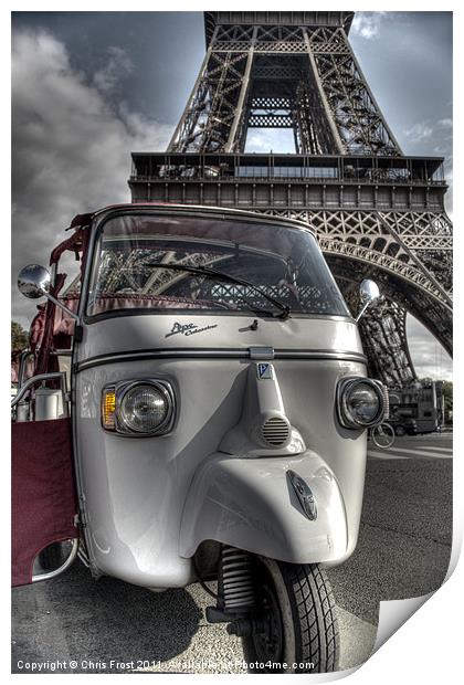 Trip to the Eiffel Tower Print by Chris Frost