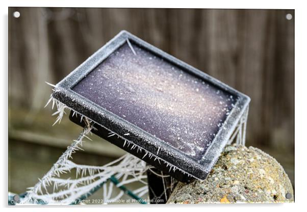 Frozen Solar Panel Acrylic by GJS Photography Artist