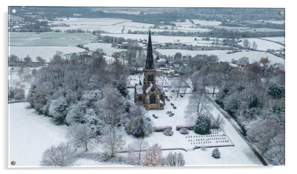 Wentworth Christmas Card Scene Acrylic by Apollo Aerial Photography