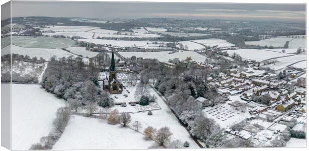 Wentworth Winter Canvas Print by Apollo Aerial Photography